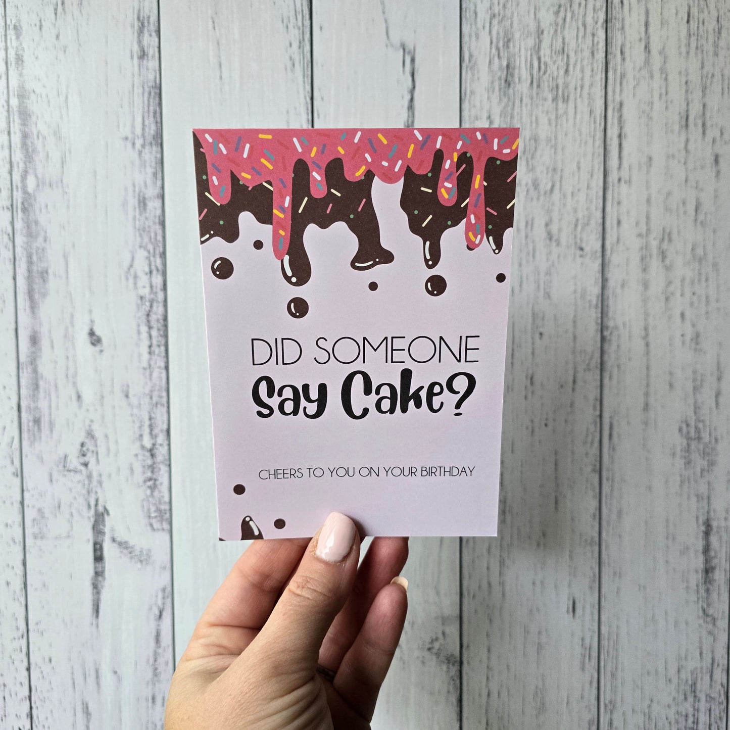 A6 Greeting Card - Did Someone Say Cake?