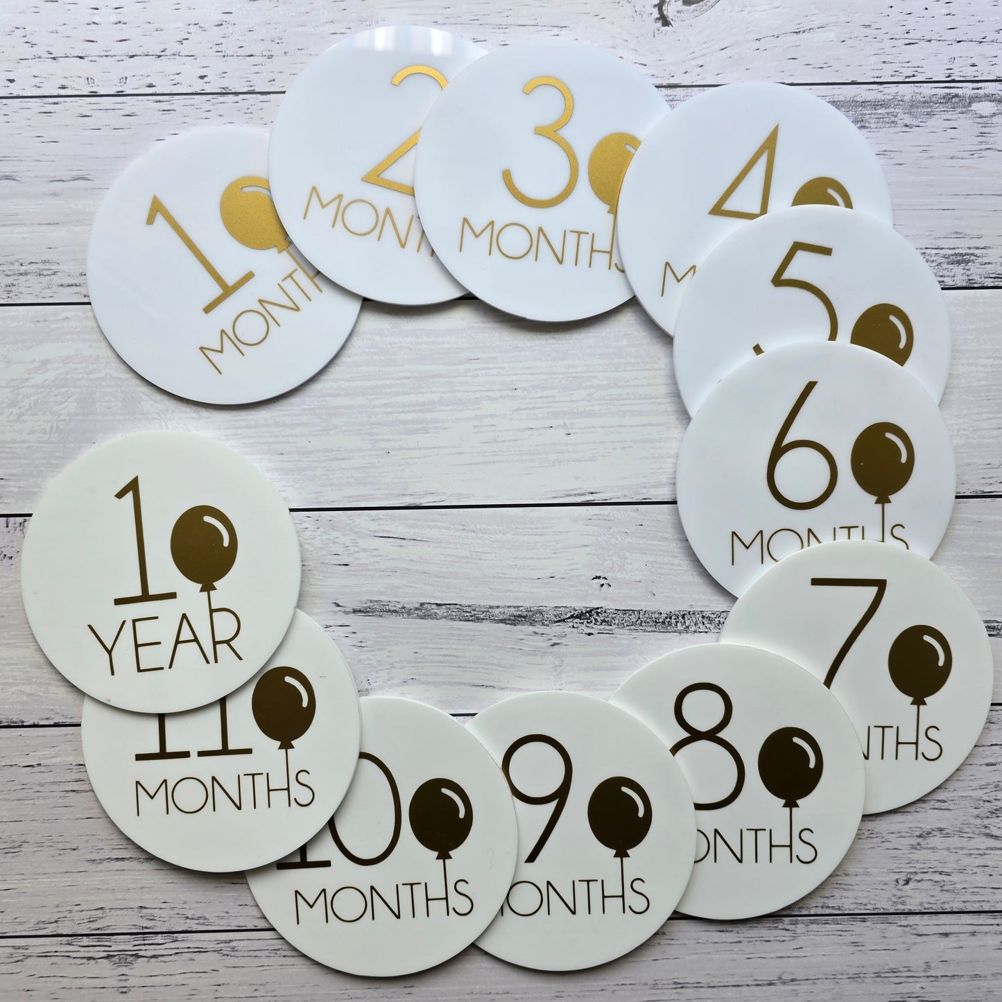 Acrylic Baby Milestone Discs - My Name is