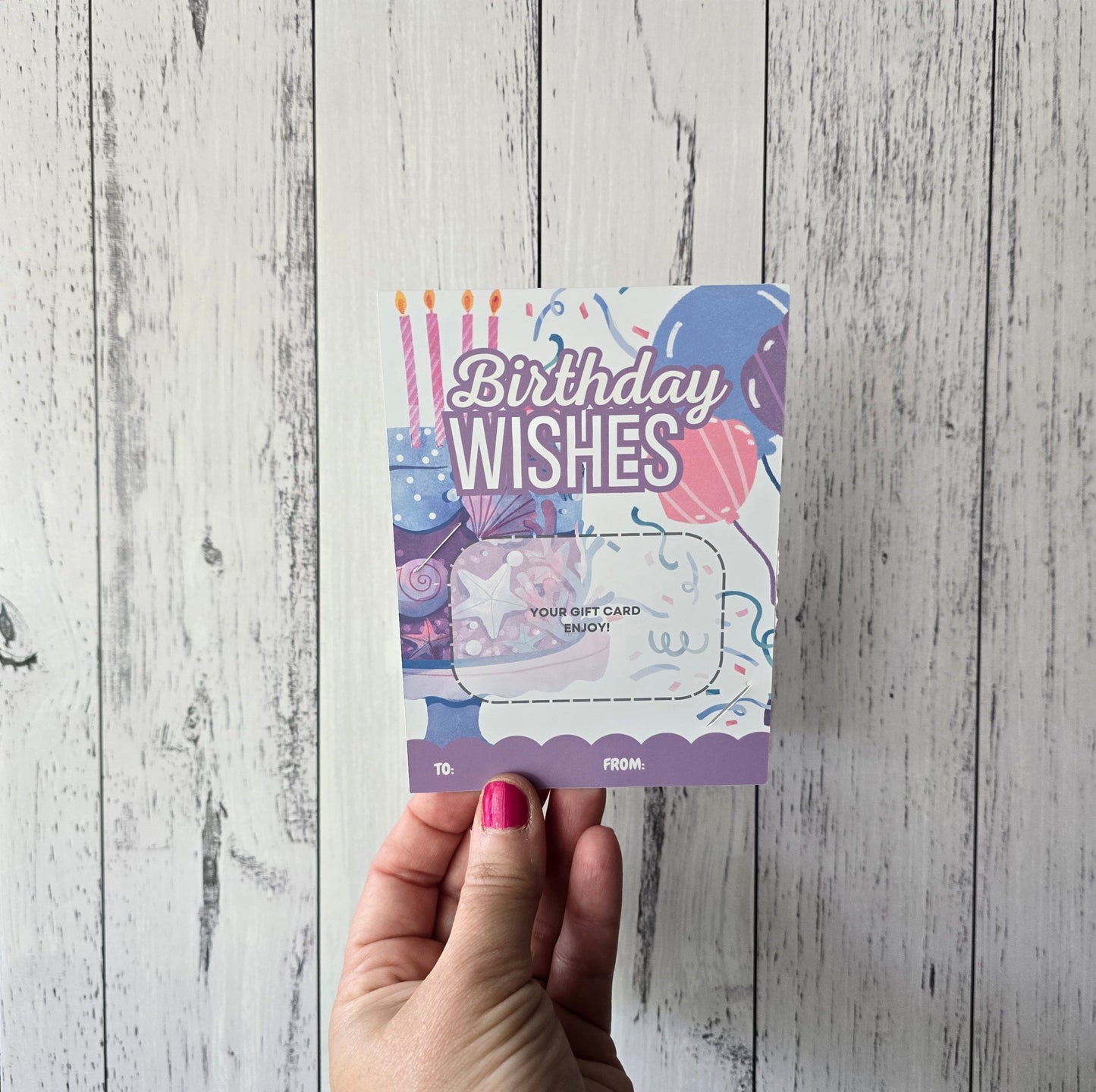 Gift Card Holder - Birthday Wishes