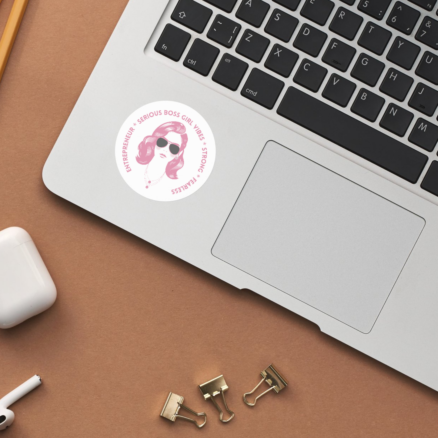 Vinyl Sticker - Entrepreneur (Pink & White)