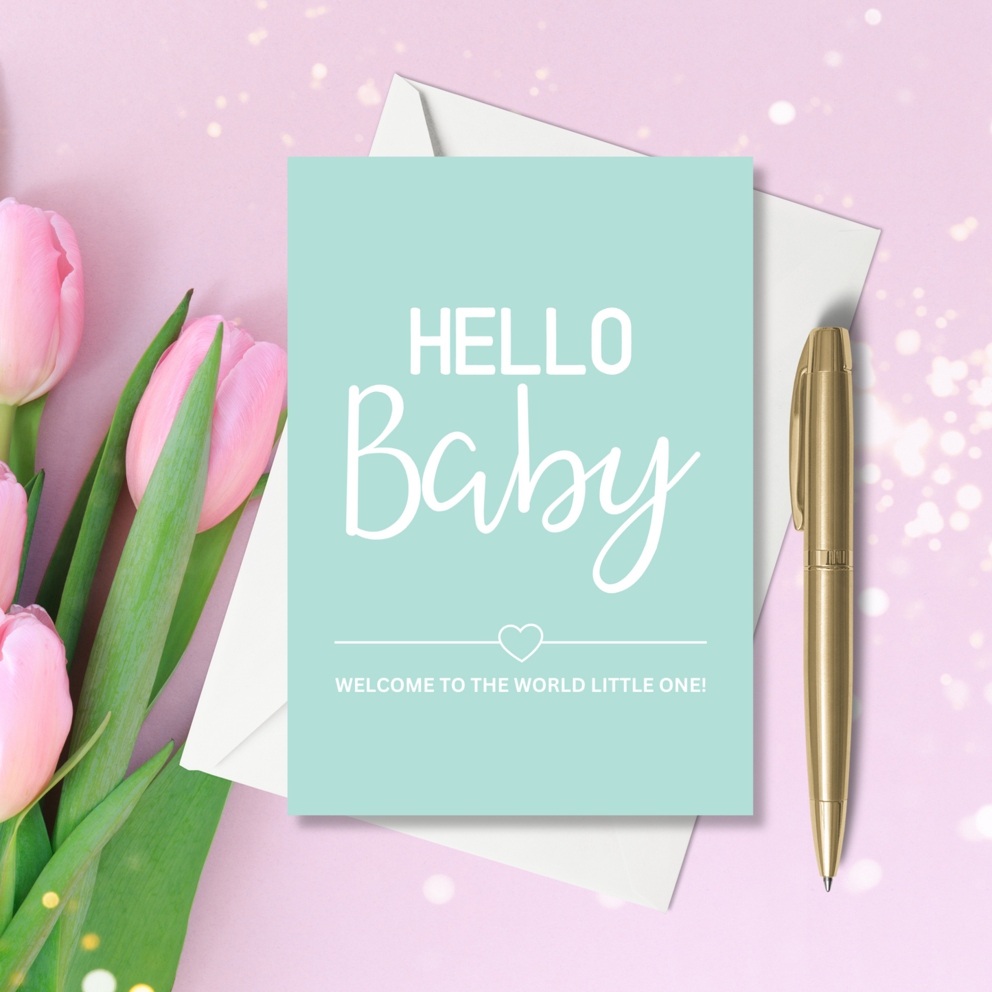 A6 Greeting Card - Hello Baby