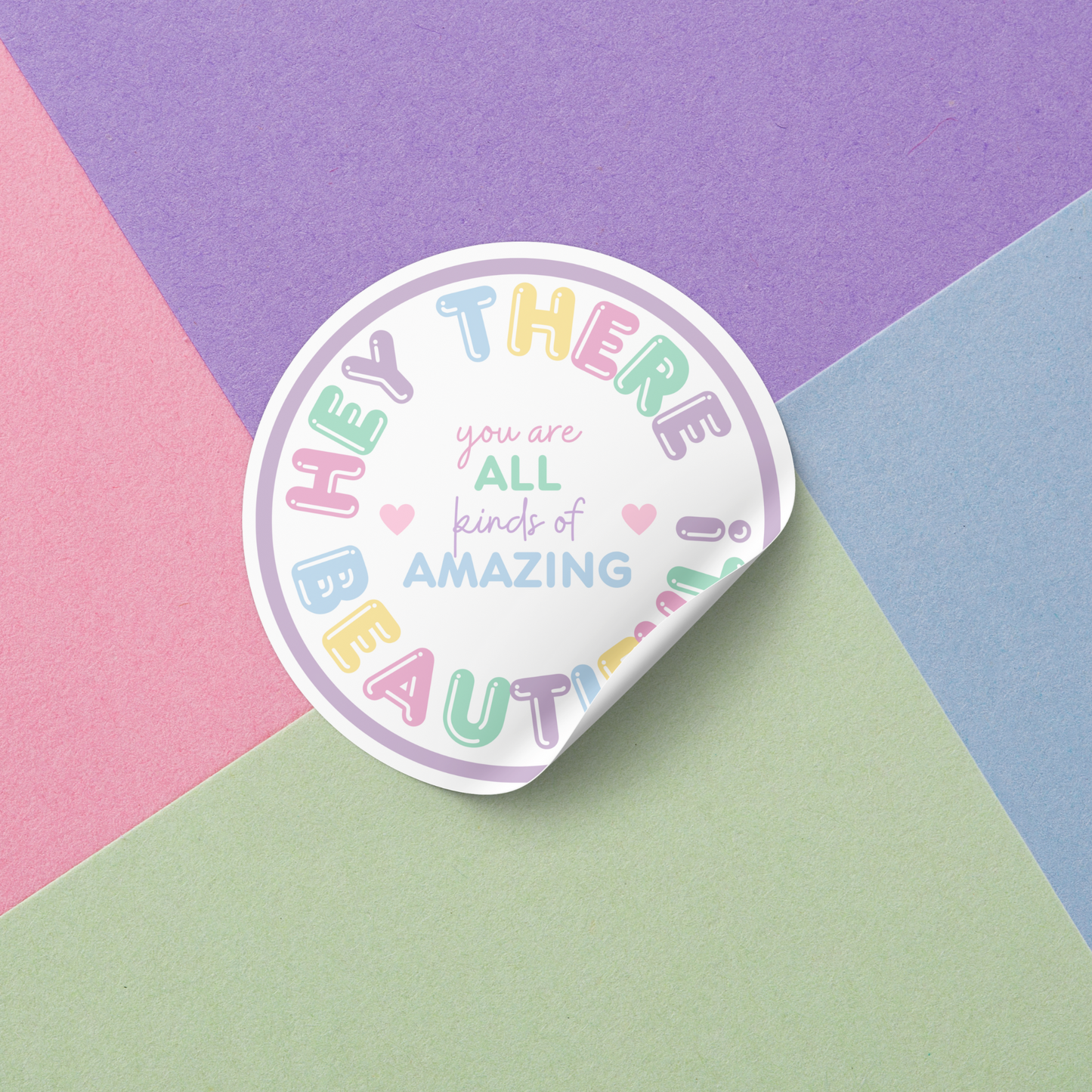 Vinyl Sticker - Hey Beautiful