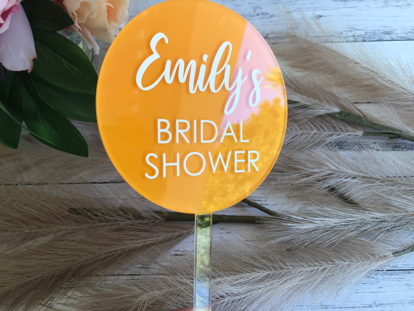 Cake Topper - Personalised Bridal Shower