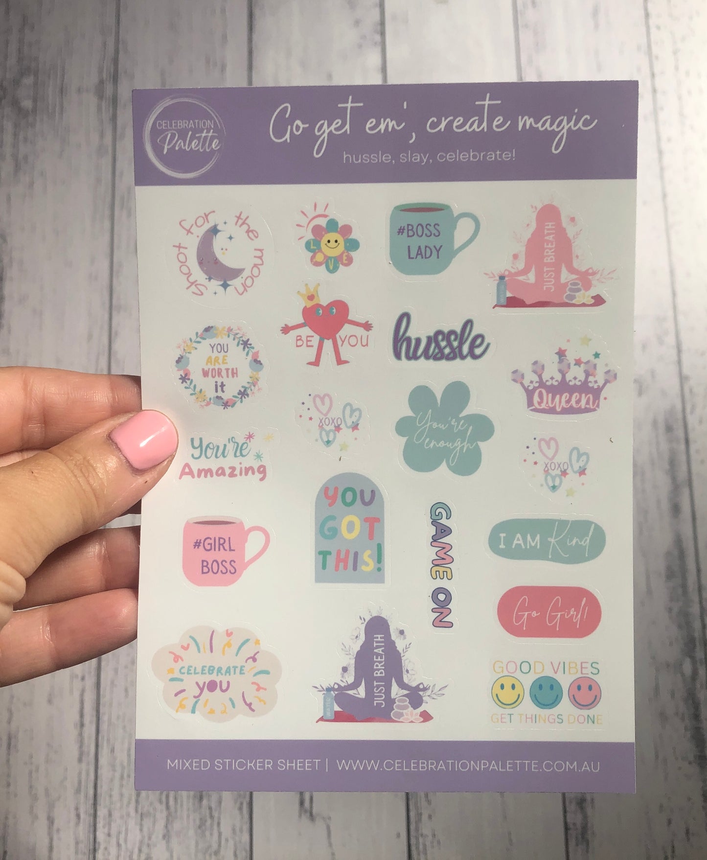 Sticker Sheet - Go get em', create magic