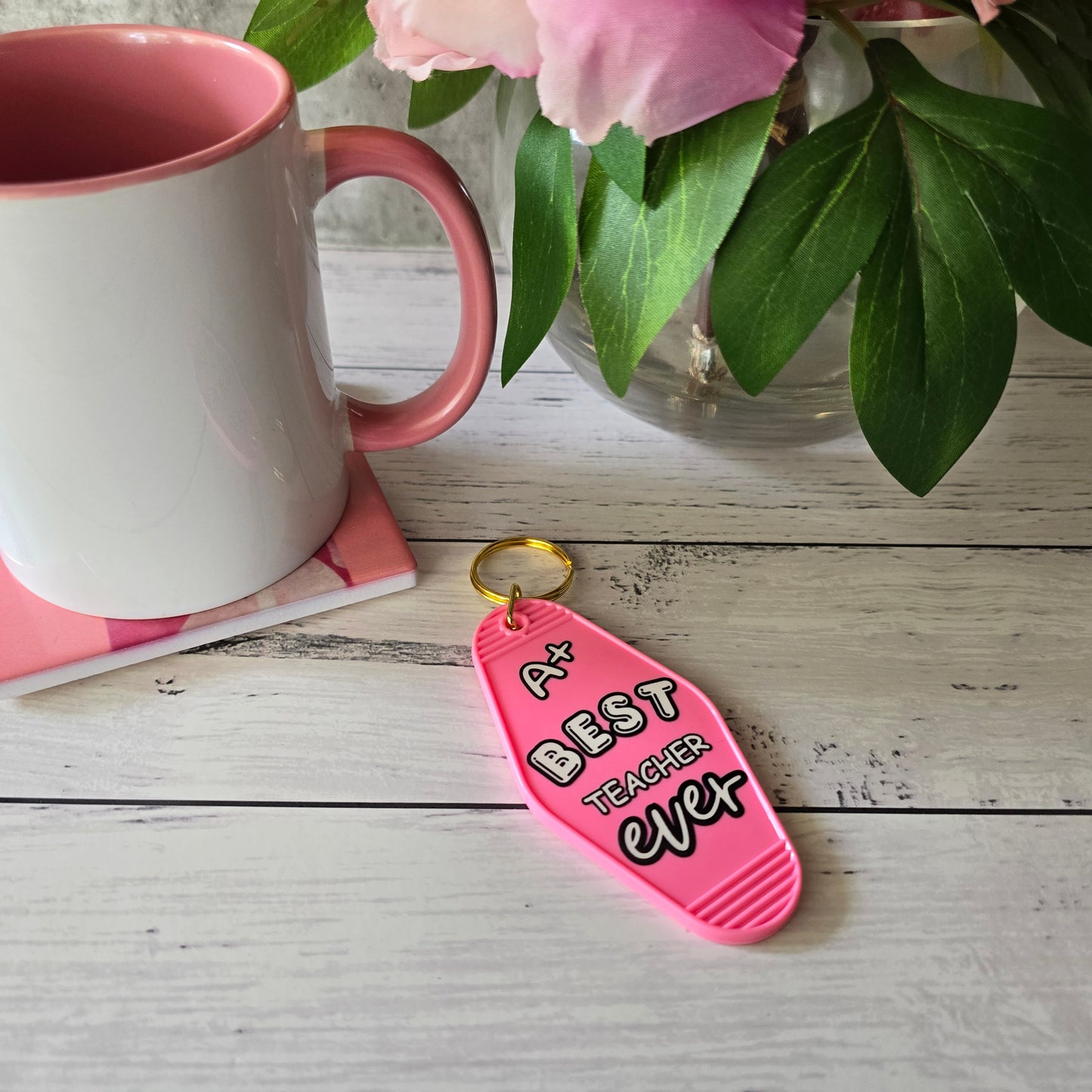 Motel Keychain - Best Teacher