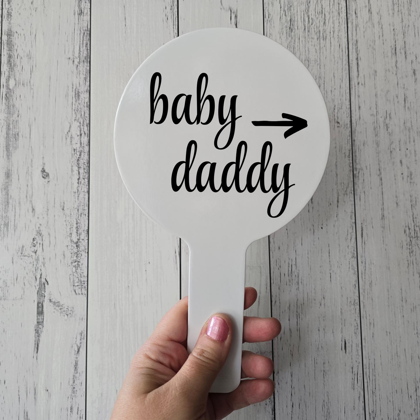 Photo Prop Paddles - Knocked up (Set of 2)