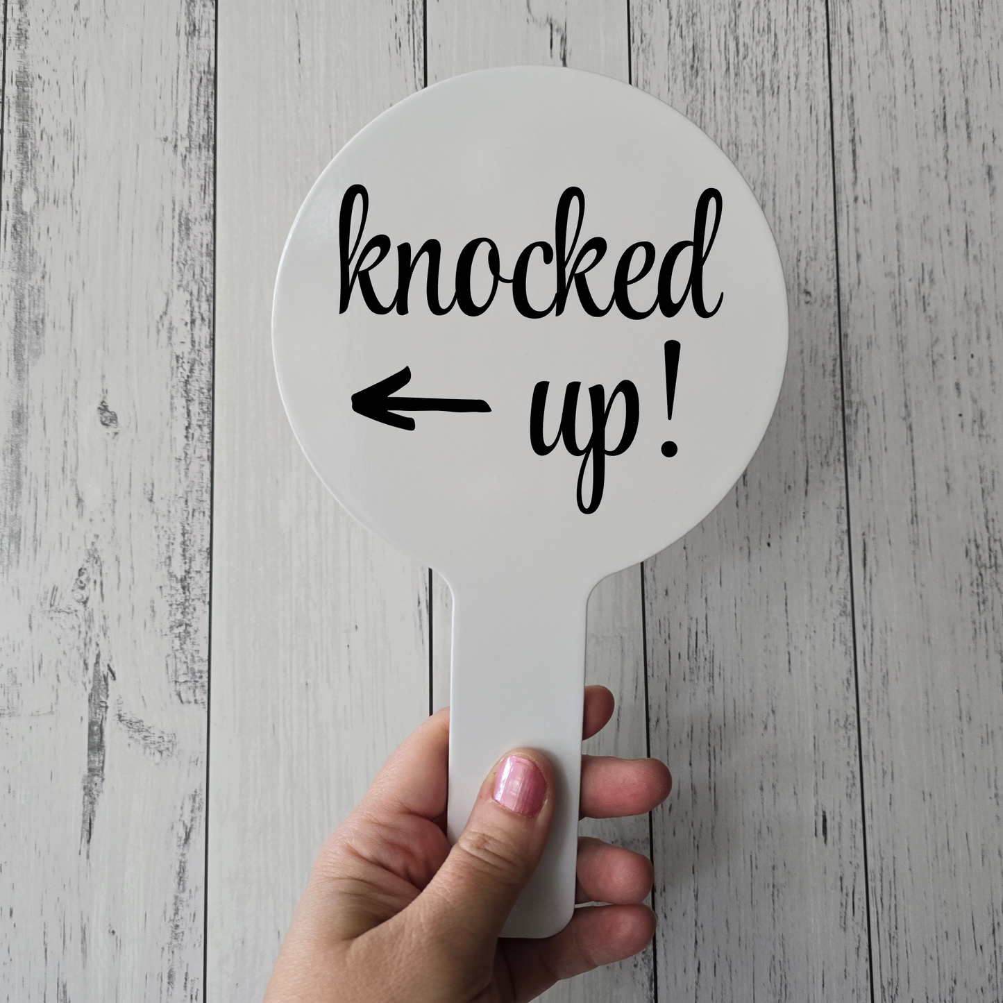 Photo Prop Paddles - Knocked up (Set of 2)