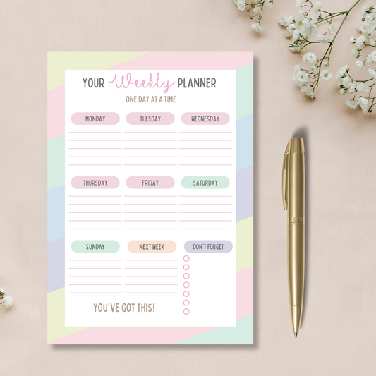 A5 Notepad - Weekly Planner