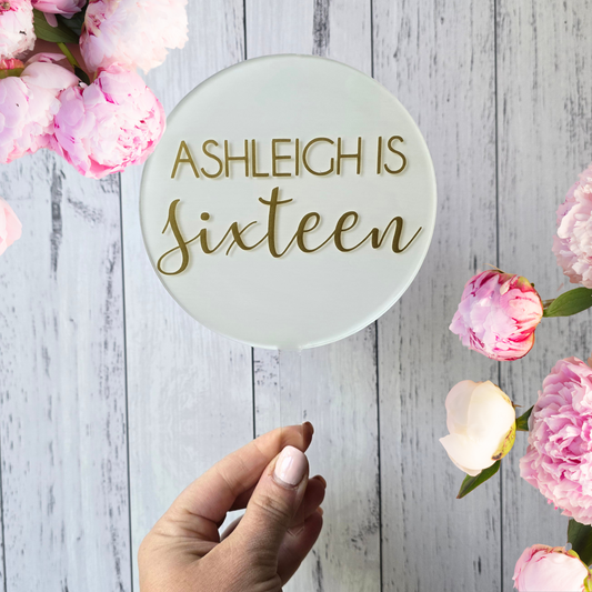 Cake Topper - Personalised Birthday