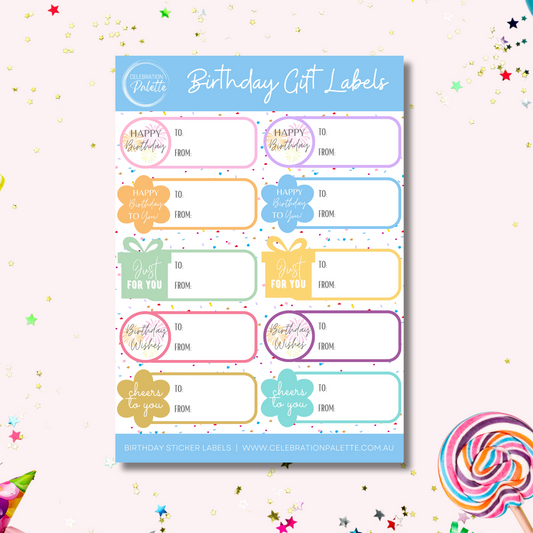 Gift Labels - Birthday