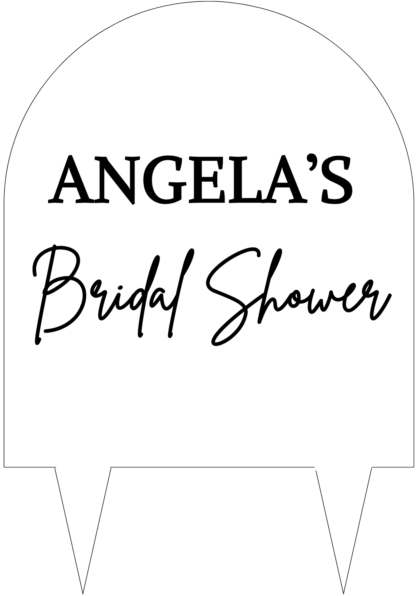 Cake Topper - Arch