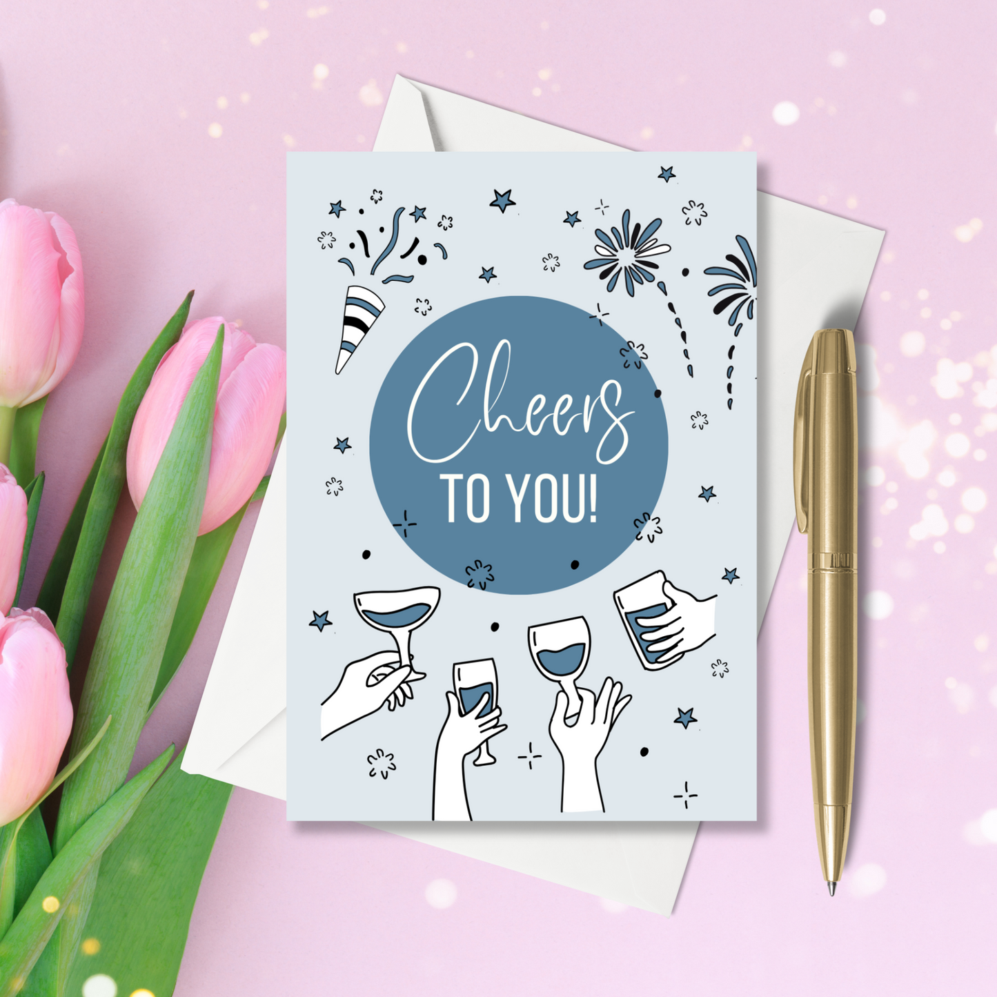 A6 Greeting Card - Cheers to you