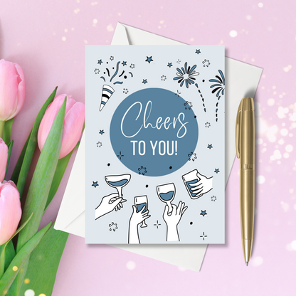 A6 Greeting Card - Cheers to you