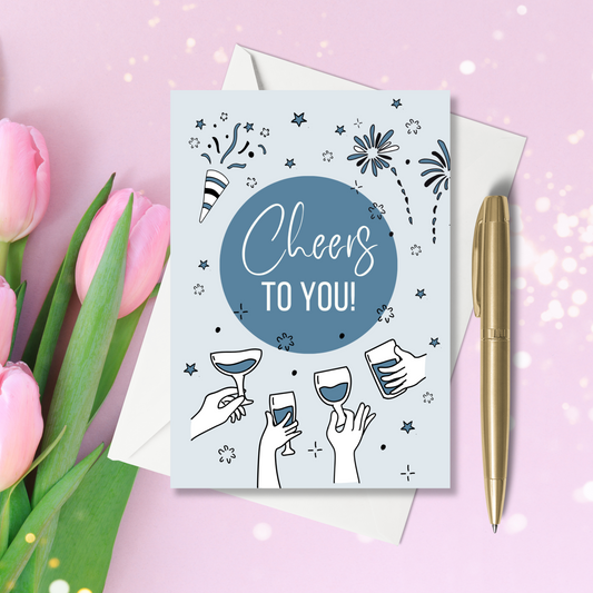 A6 Greeting Card - Cheers to you