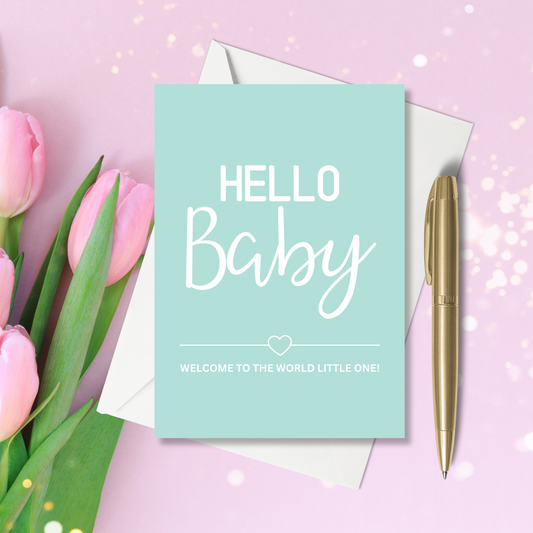 A6 Greeting Card - Hello Baby