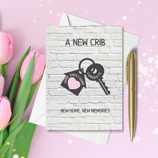 A6 Greeting Card - A New Crib