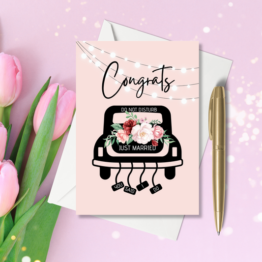A6 Greeting Card - Congrats, Just Married