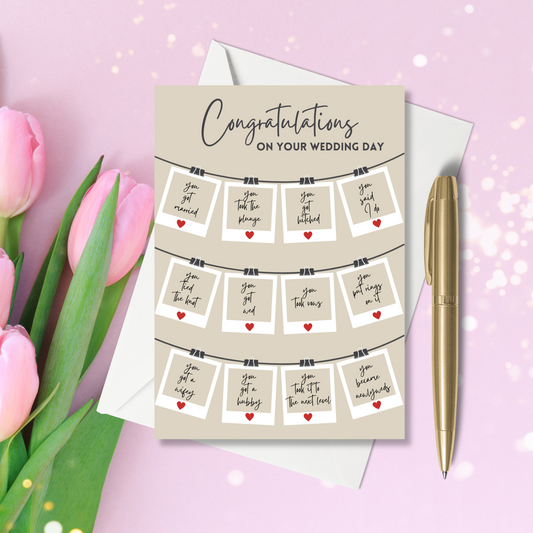A6 Greeting Card - Congrats on your Wedding Day