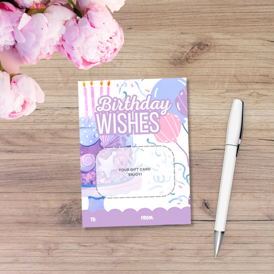 Gift Card Holder - Birthday Wishes