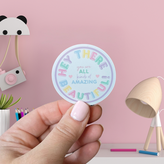 Vinyl Sticker - Hey Beautiful