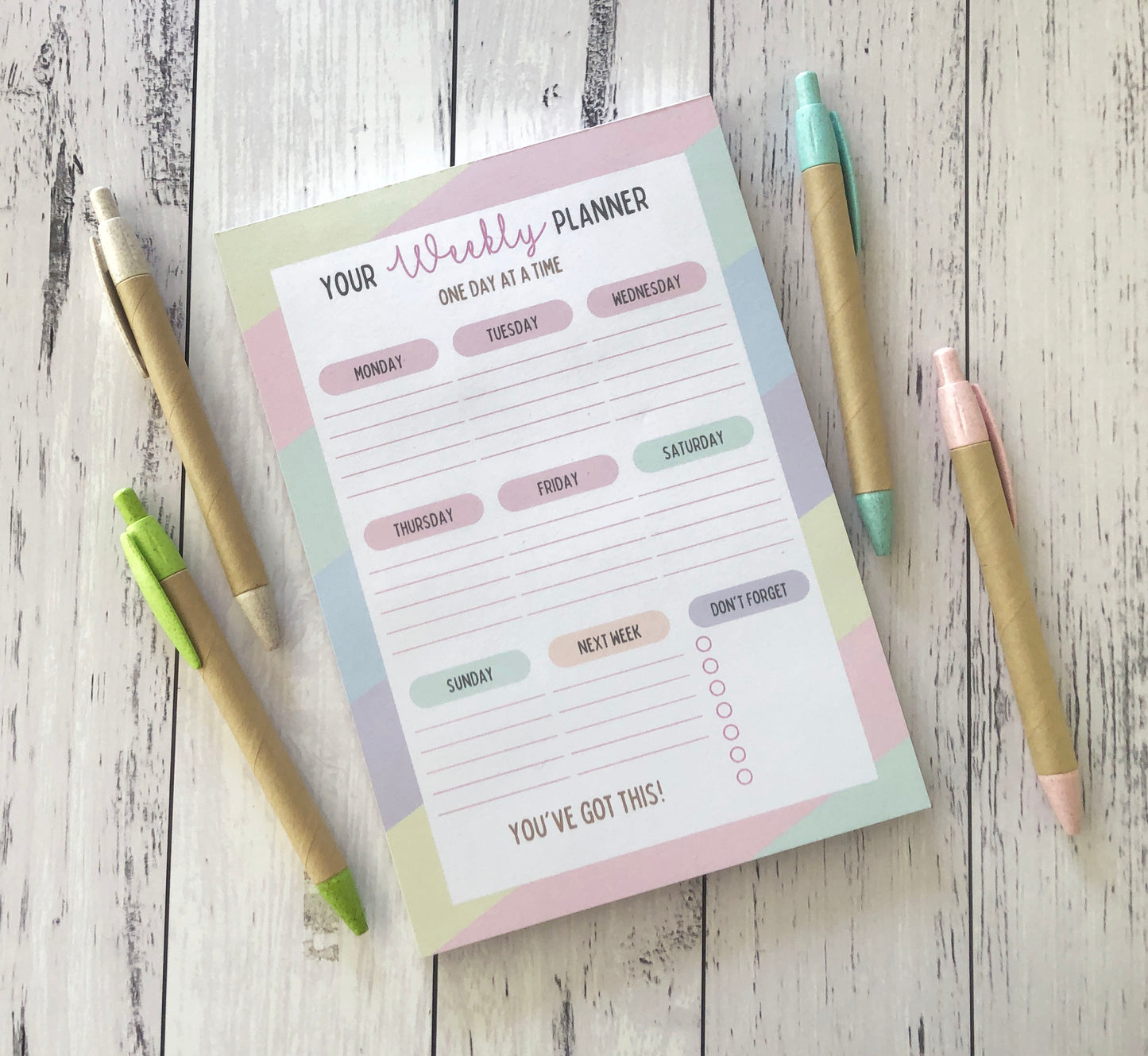 A5 Notepad - Weekly Planner