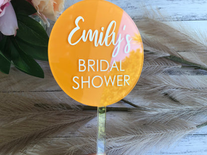 Cake Topper - Personalised Bridal Shower