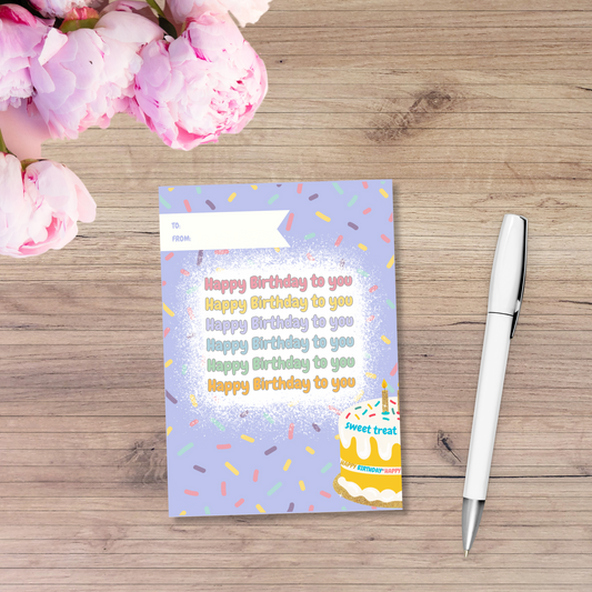 Money Envelope - Happy Birthday to you (confetti)