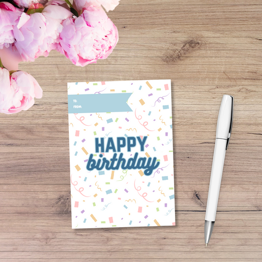 Money Envelope - Happy Birthday (streamers)