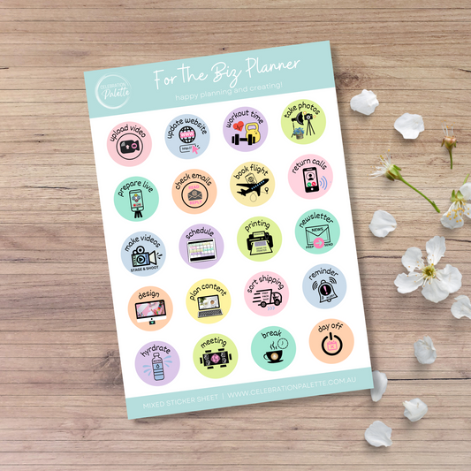 Sticker Sheet - For the biz planner