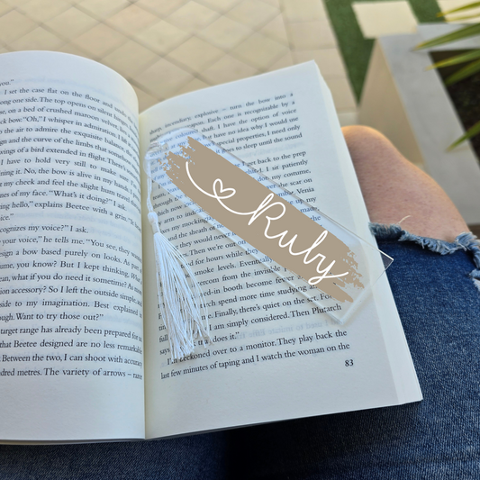 Acrylic Arch Bookmark - Brush Stroke Painted