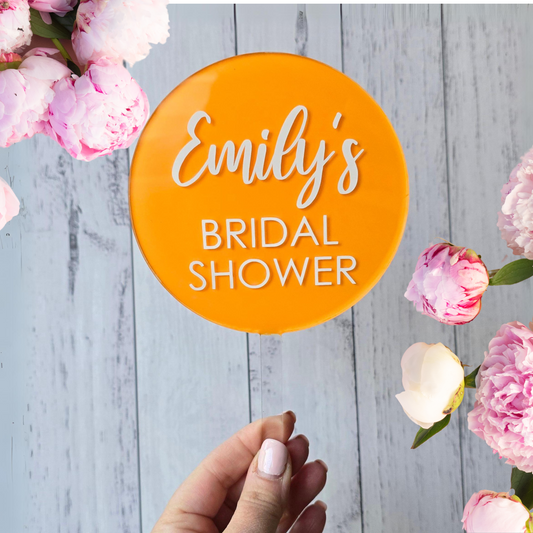 Cake Topper - Personalised Bridal Shower