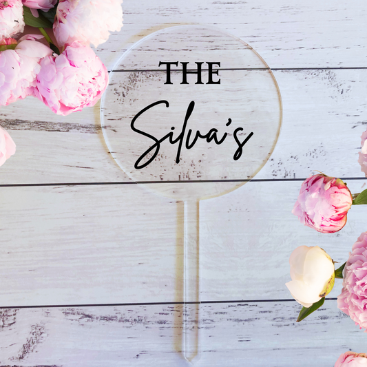 Cake Topper - Personalised Wedding