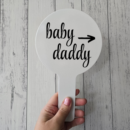 Photo Prop Paddles - Knocked up (Set of 2)