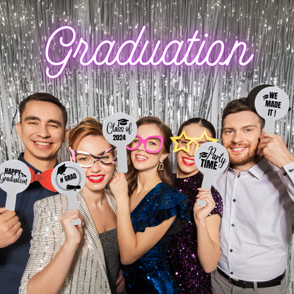 Photo Prop Paddles - Graduation Pack (Set of 6)