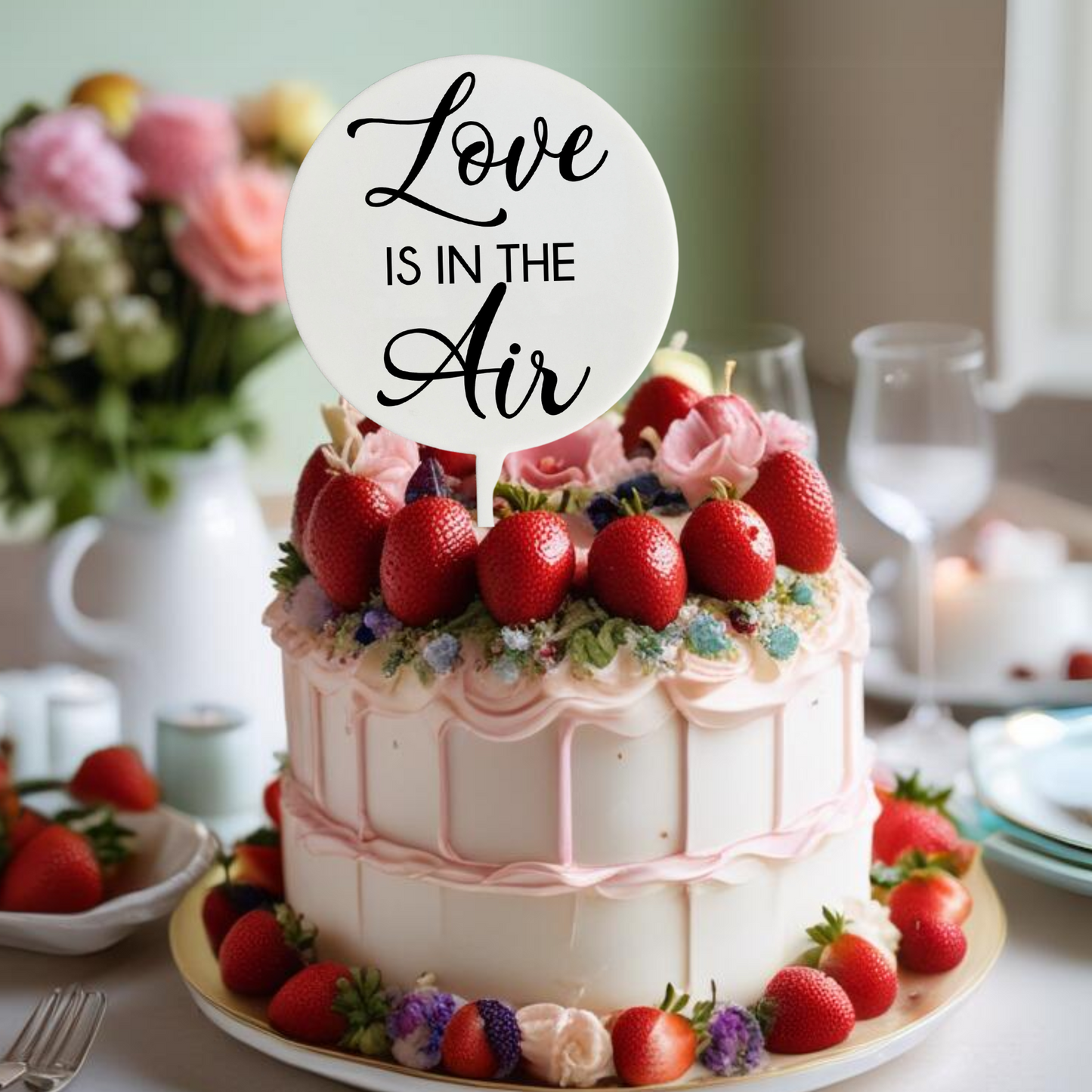Cake Topper - Love is in the air